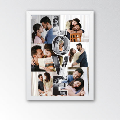 Forever Love Collage Frame | Romantic Photo Collage Frame