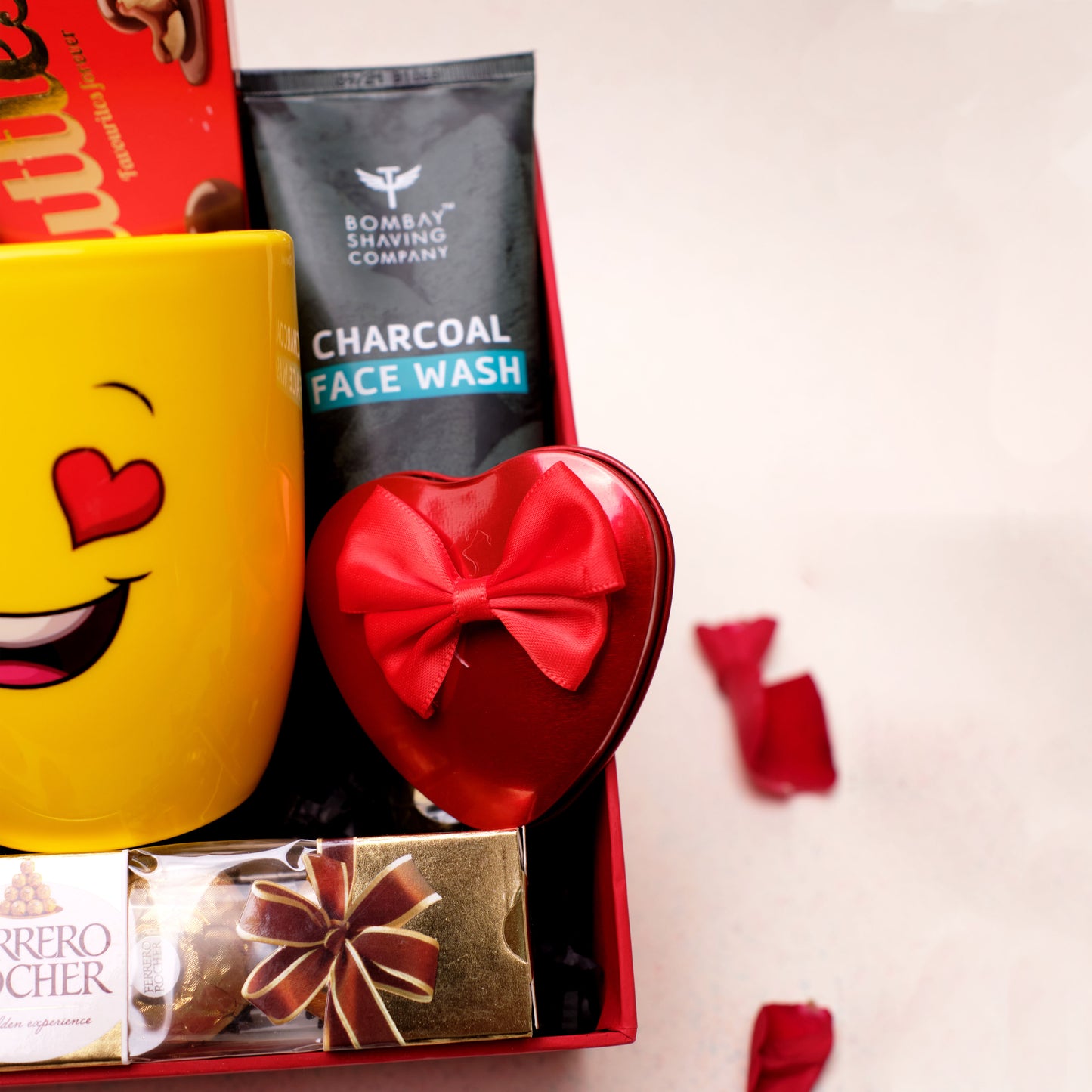 Heart's Desire Valentine's Hamper | Bombay Shaving Company Charcoal Face Wash | Pampering Care