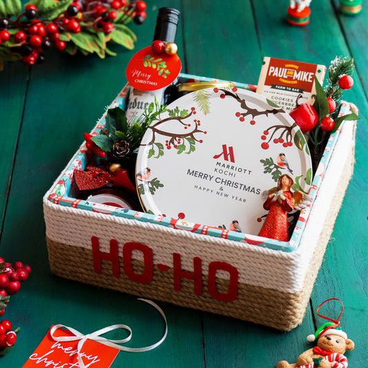 Merry Ho Ho Christmas Gift Hamper | Gourmet Treats & Festive Delights