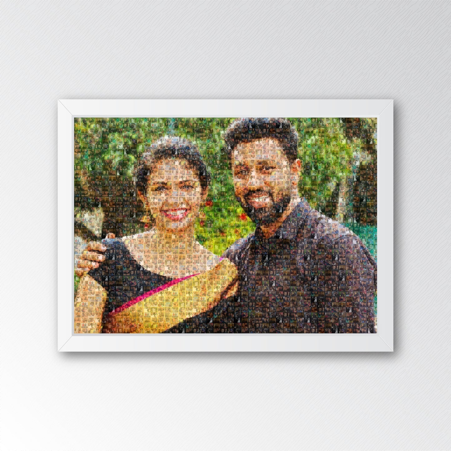 Personalized Photo Mosaic Frame: Custom Artwork Celebrating Memories