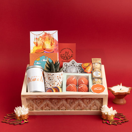 Shubh Utsav Diwali Gift Hamper: Ferrero Rocher, Diwali Chocolates, and Festive Décor