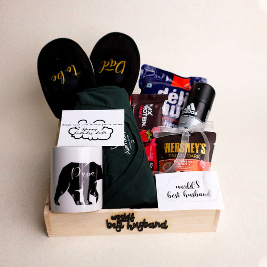 World's Best Husband Birthday Gift Hamper | Elevate His Celebration with Style and Comfort