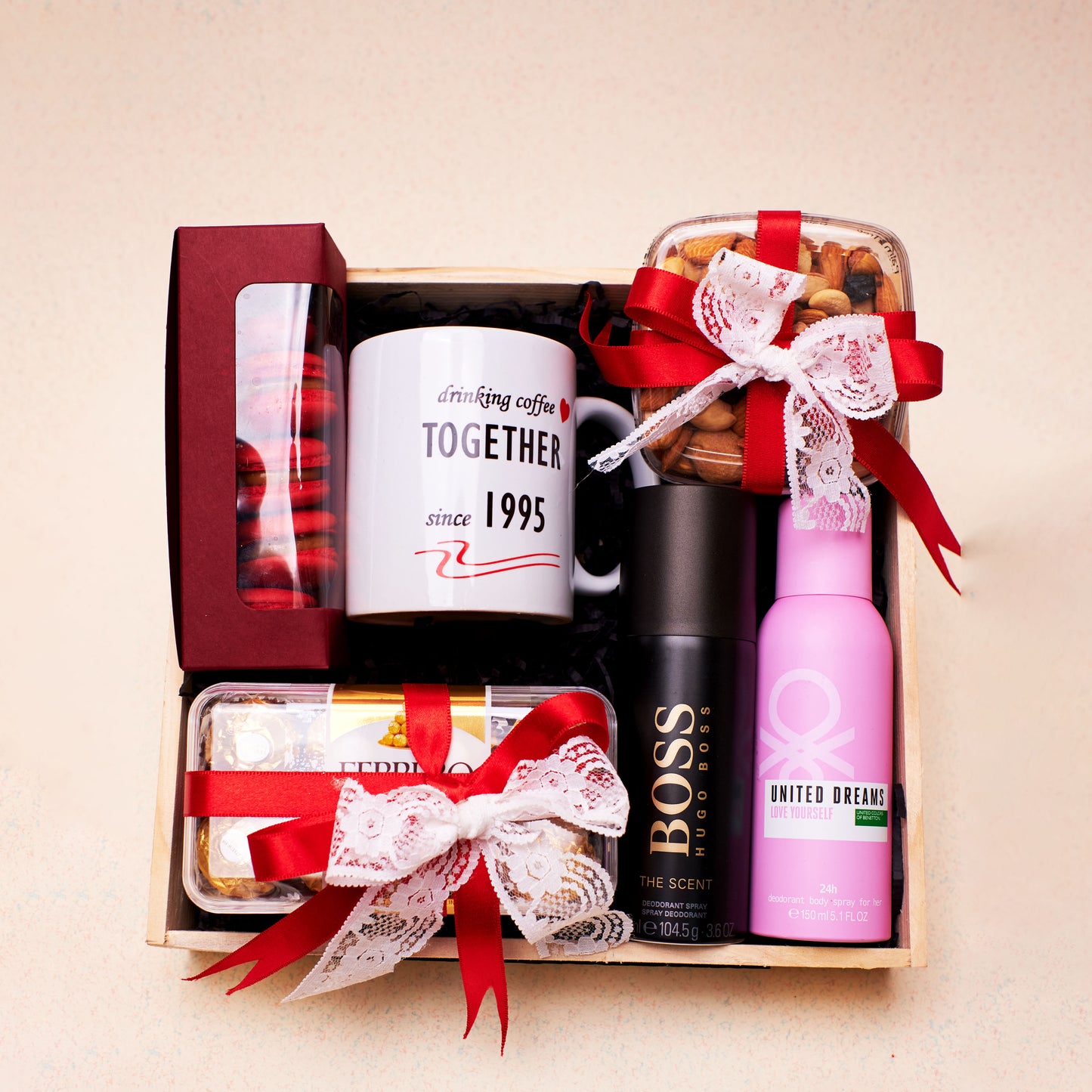 Together Since Anniversary Hamper | Hugo Boss, UCB Deodorants, Personalised Mug