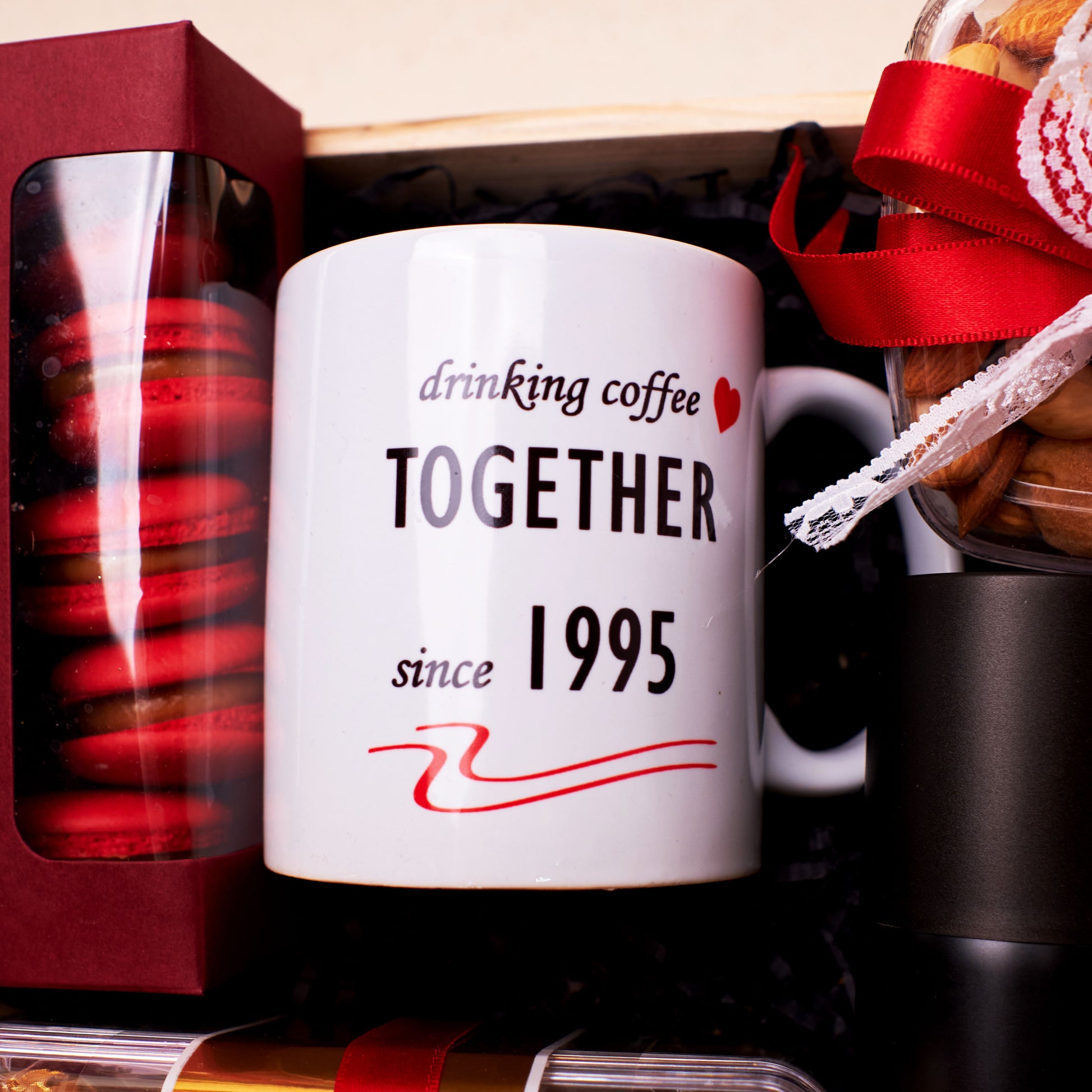 Together Since Anniversary Hamper | Personalised Ceramic Coffee Mug | Cherished Memories