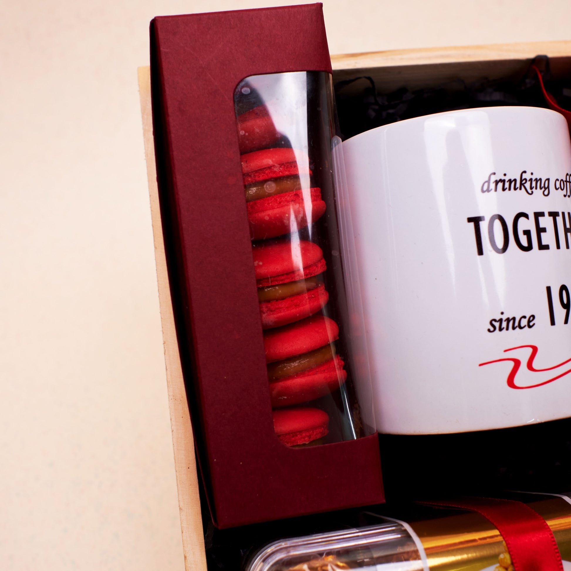 Together Since Anniversary Hamper | Premium Assorted Macarons Box of 5 | Sweet Delights